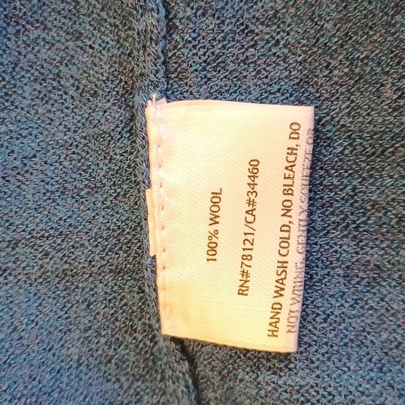 Eileen Fisher Teal Blue Peplum Cardigan Women's S - Picture 13 of 16